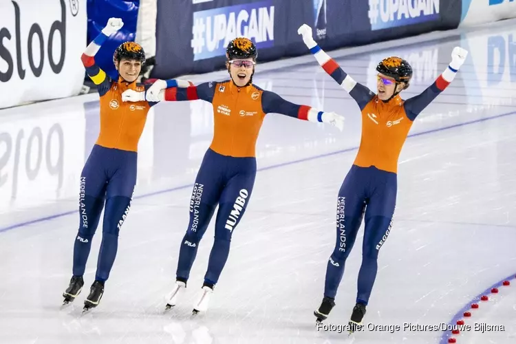 WK-goud voor Nederlandse vrouwen op ploegenachtervolging