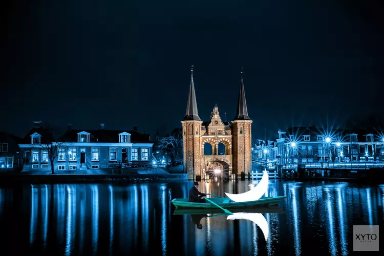 Lichtkunstfestival LUNA in 2022 ook in waterstad Sneek te beleven
